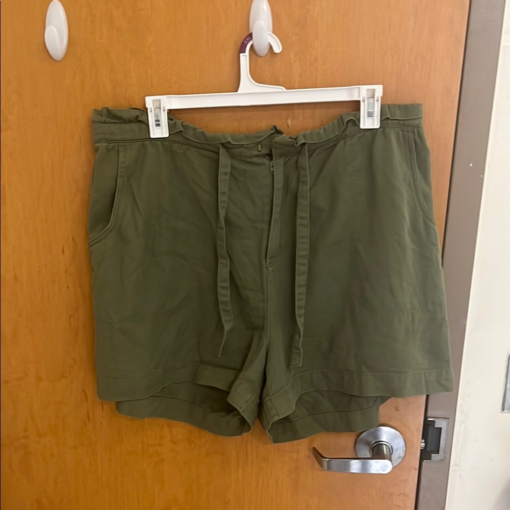 Olive Green Women's Shorts